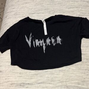 lululemon athletica Black Graphic Crop Top